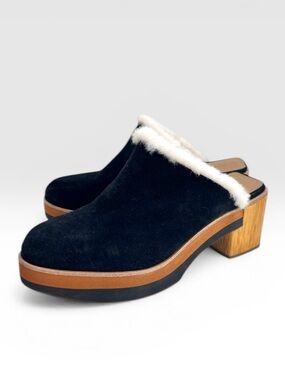 Bernardo Sky Clogs, Black Suede,